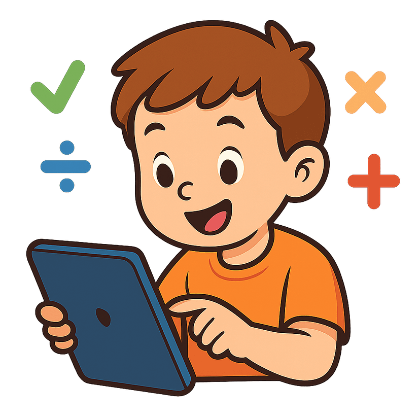 Chłopiec grający na tablecie